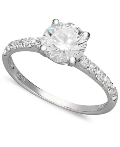 Кольцо Arabella 14k White Gold Cubic Zirconia Wedding Ring (2-3/4 ct. t.w.)