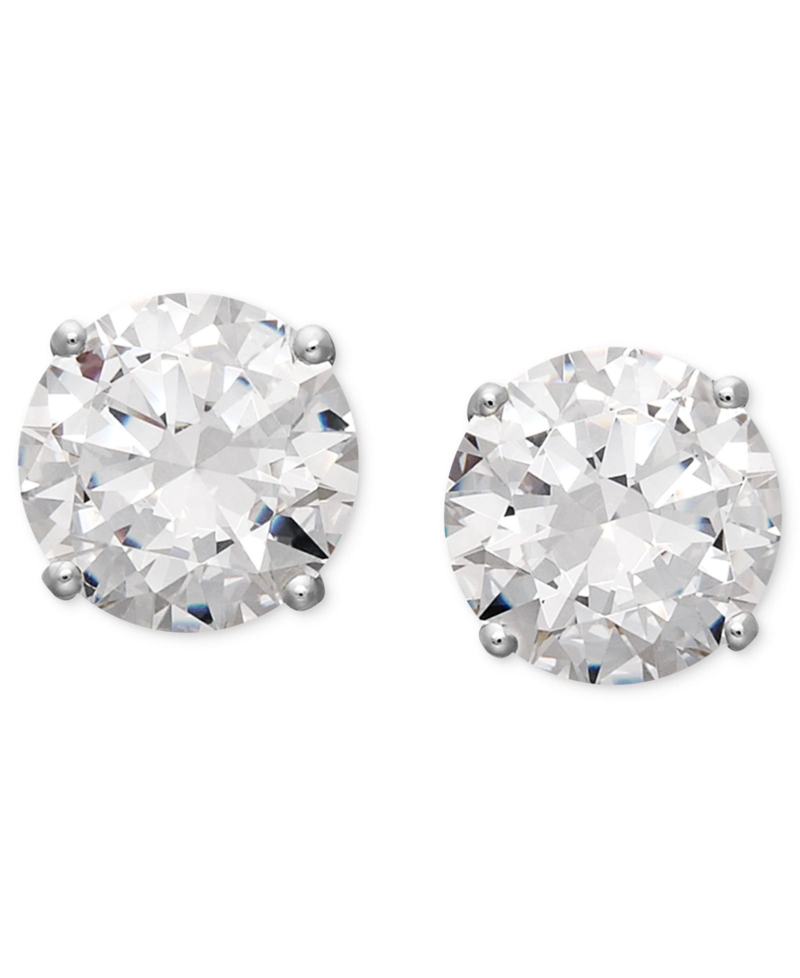 Серьги-гвоздики Arabella Cubic Zirconia 14k White Gold