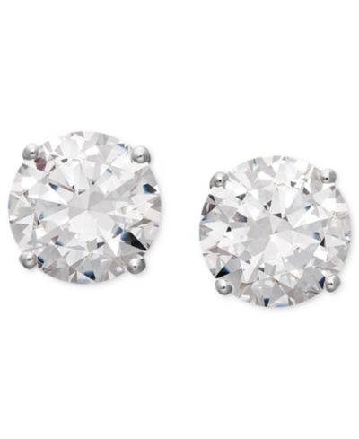 Серьги-гвоздики Arabella Cubic Zirconia 14k White Gold
