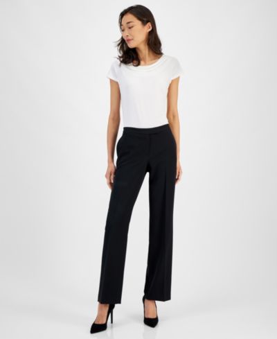 Kasper Женские брюки Claire Mid-Rise Straight Leg