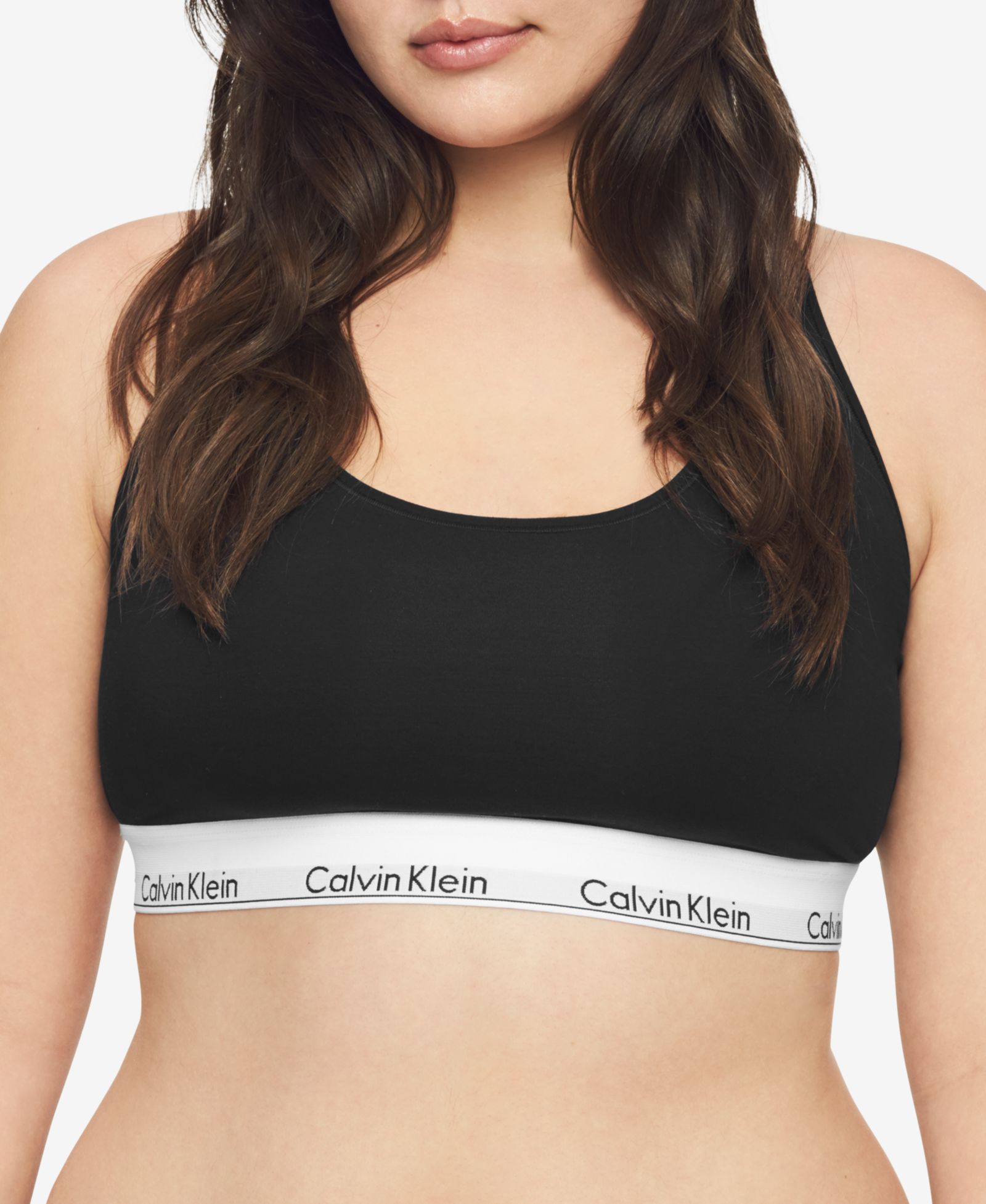 Calvin Klein Plus Size Modern Cotton Unlined Bralette QF5116