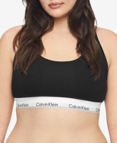 Calvin Klein Plus Size Modern Cotton Unlined Bralette QF5116