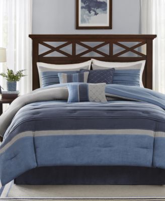 Комплект покрывала Madison Park Collins Faux-Suede, 7 предметов, King