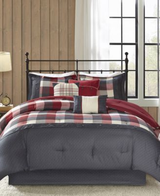 Madison Park Ridge Herringbone 7-Pc. Comforter Set, Queen
