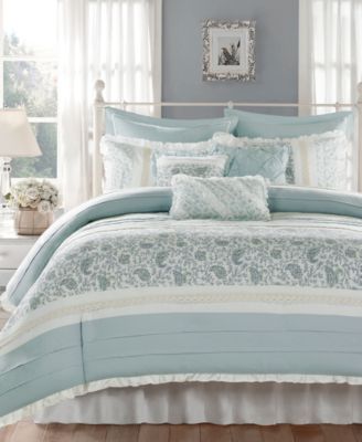 Madison Park Dawn Reversible 9-Pc.Duvet Cover Set, Queen