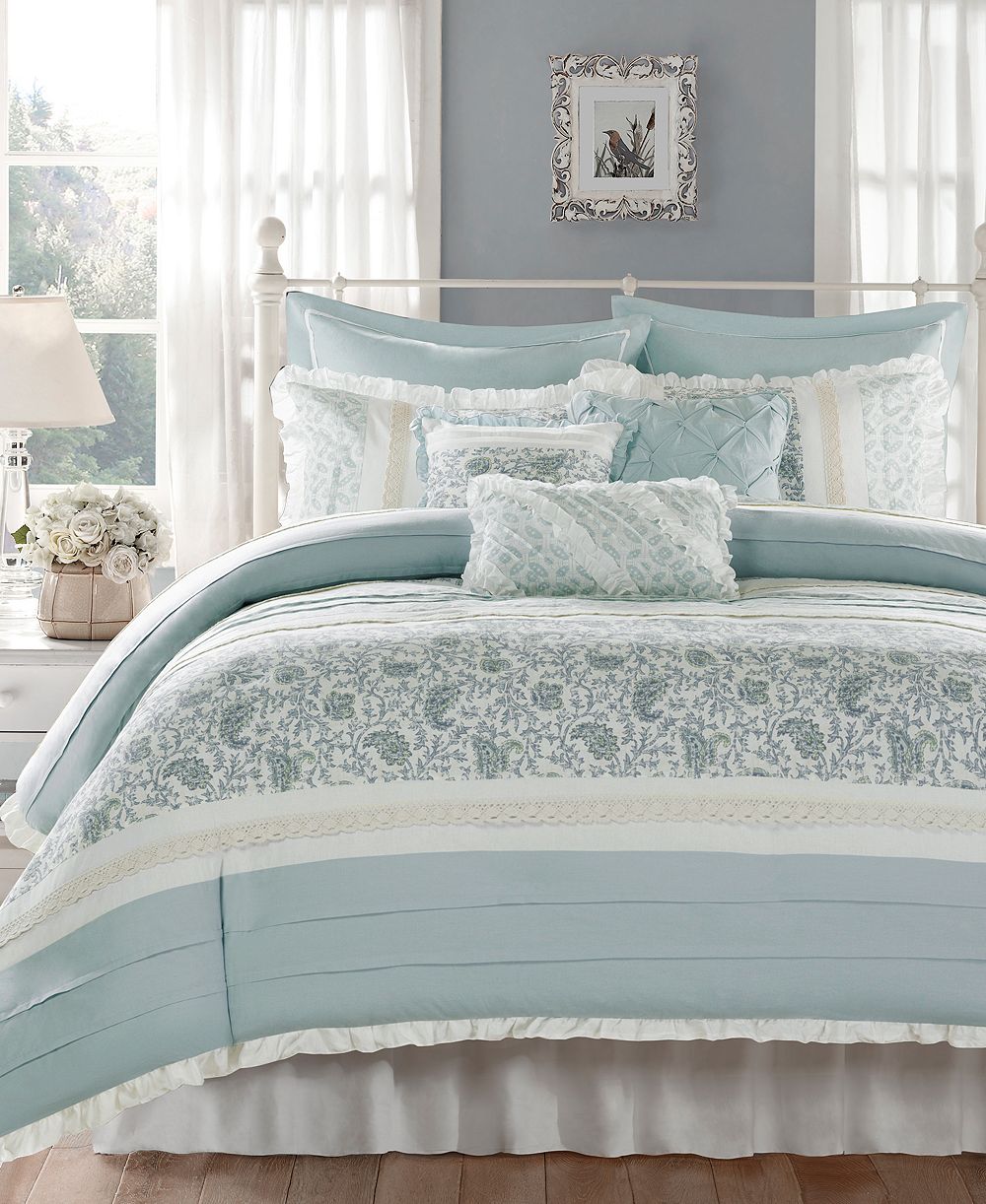 Комплект из 9 элементов Madison Park Dawn Reversible Duvet Cover, King