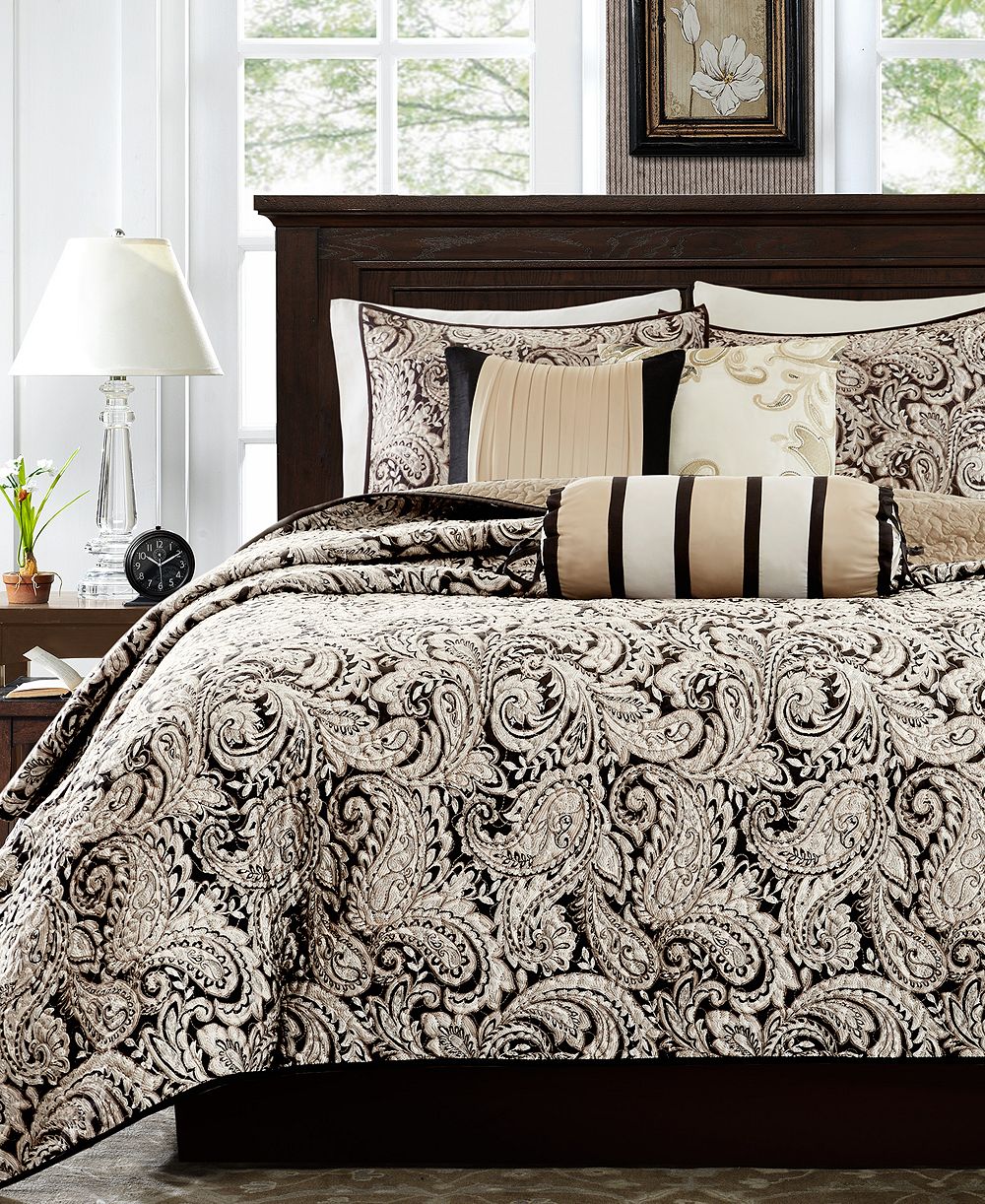 Madison Park Adeline Paisley 6-Pc. Quilt Set, King/California King