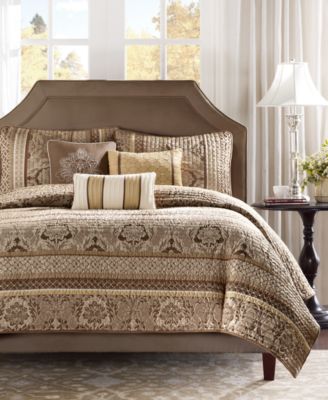Madison Park Bellagio Jacquard 6-Pc. Quilt Set, Full/Queen