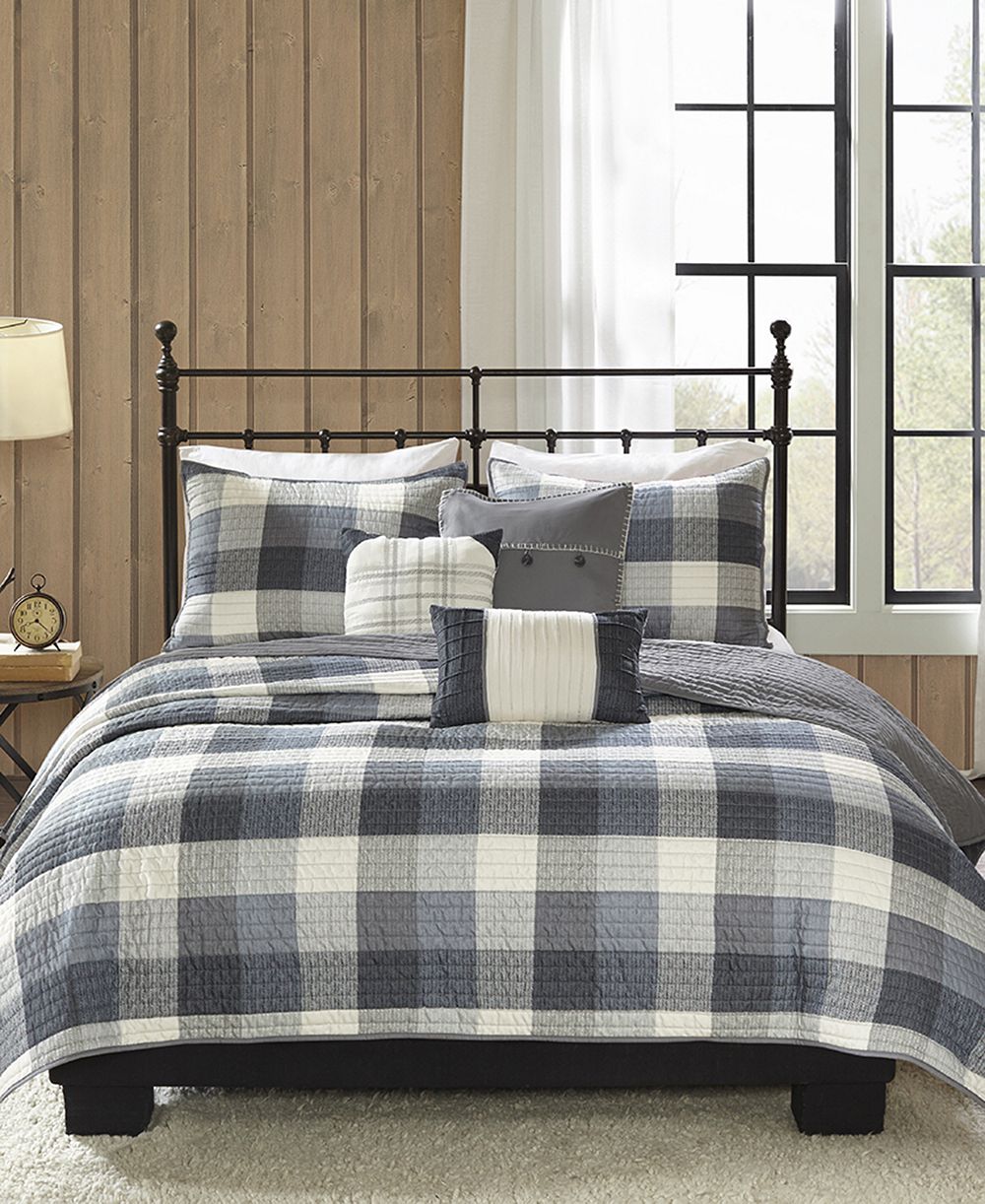 Комплект покрывал Madison Park Ridge Herringbone 6-Pc. Full/Queen