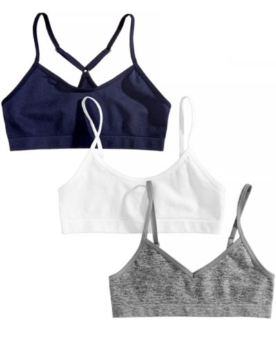 Комплект из 3 бесшовных укороченных бюстгальтеров Maidenform для девочек