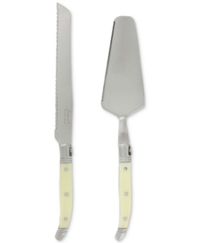 French Home набор для нарезки торта Conoisseur Faux Ivory, 2 шт.