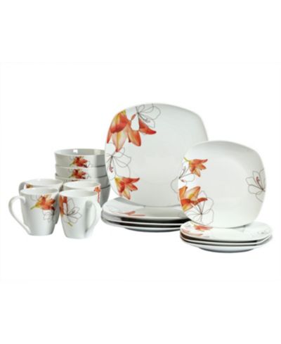 Tabletops Unlimited Lily 16 Pc. Dinnerware Set, Service for 4