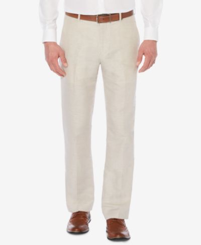 Perry Ellis Men's Classic-Fit Herringbone Pants