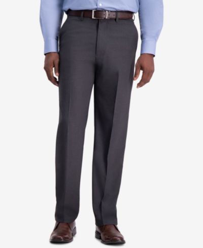 JMH Men's 4-Way Stretch Classic Fit Flat Front Dress Pant