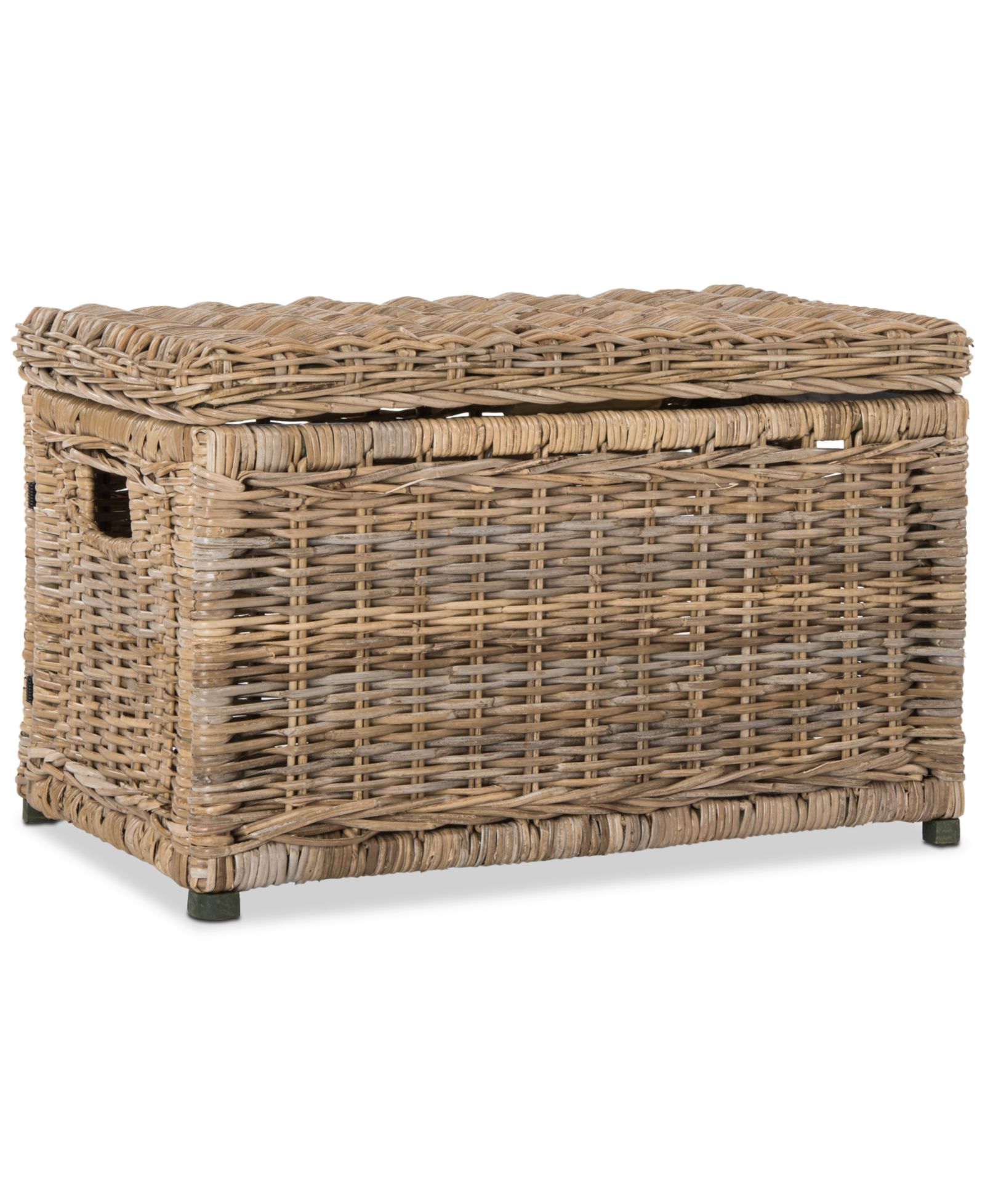 JONATHAN Y Happimess Elijah 30'' Wicker Storage Trunk