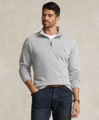 Пуловер Polo Ralph Lauren Men's Big & Tall Estate-Rib Quarter-Zip