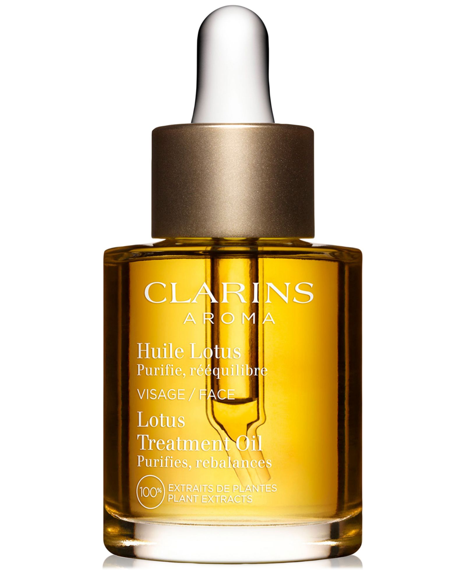 Clarins Lotus балансирующее и увлажняющее масло для лица, 1 oz