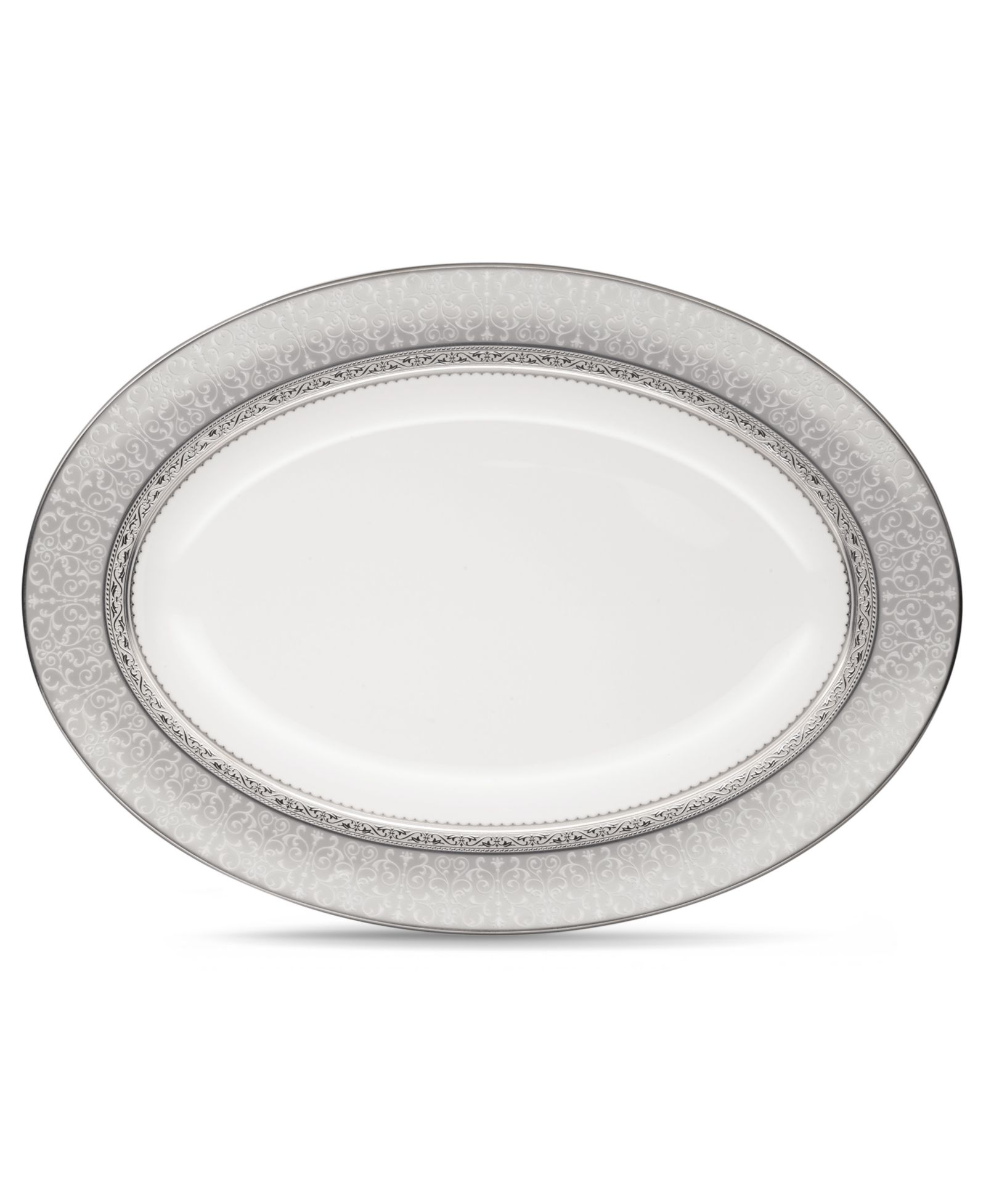 Овальное блюдо Noritake Odessa Platinum 14"