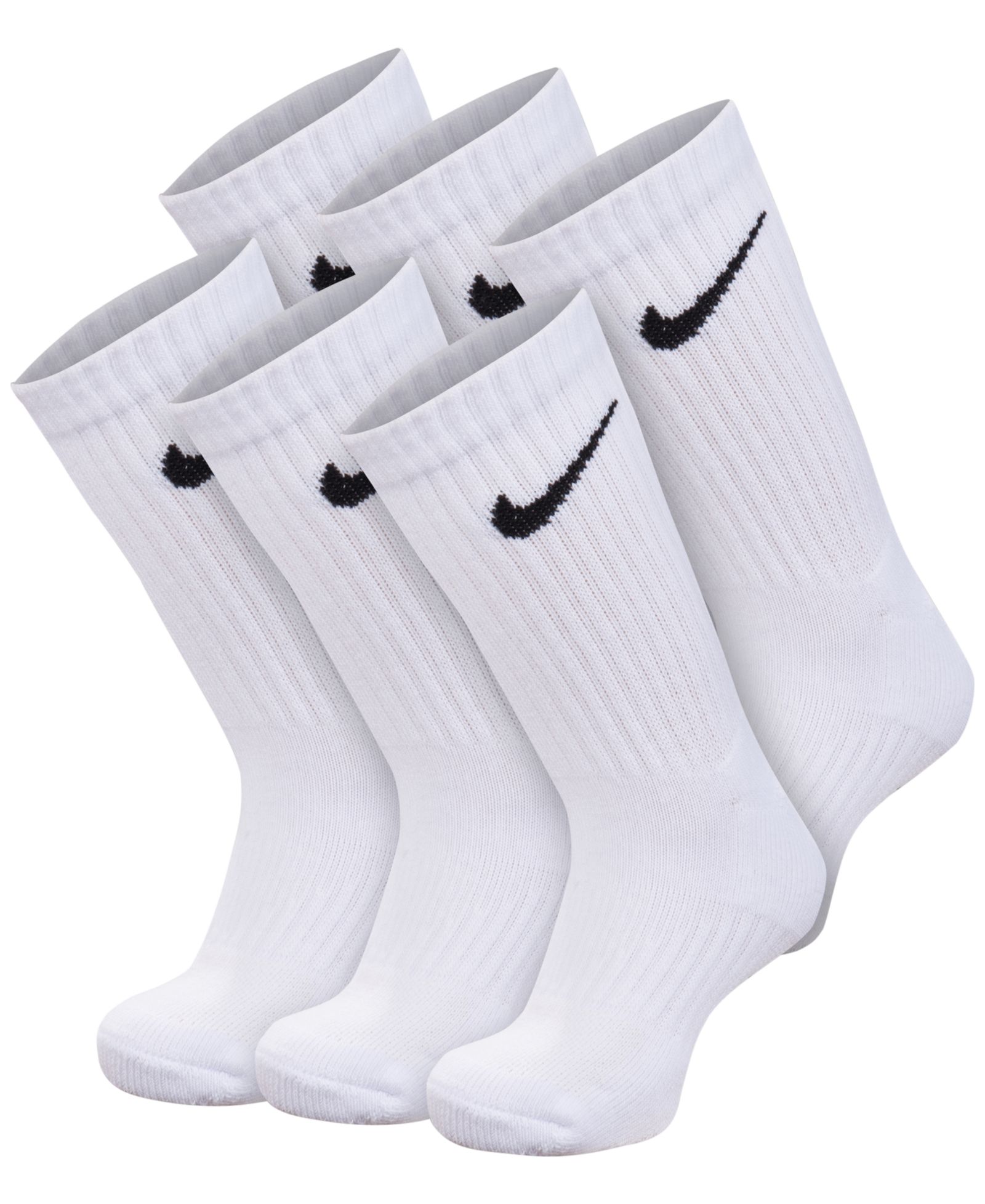 Носки Nike Kids' 5-7 Performance Crew, 6 пар