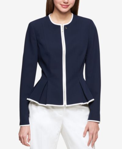 Женская куртка Tommy Hilfiger Zip-Front Peplum