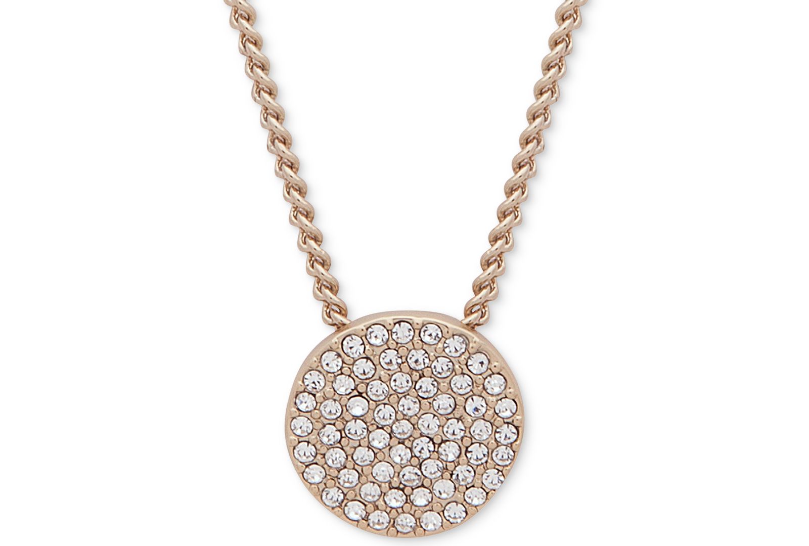 DKNY подвеска-кулон Pavé Disc 19"