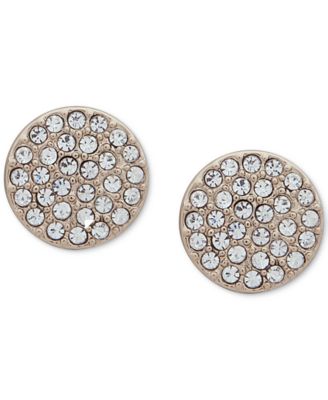 Серьги-гвоздики DKNY Pavé Disc