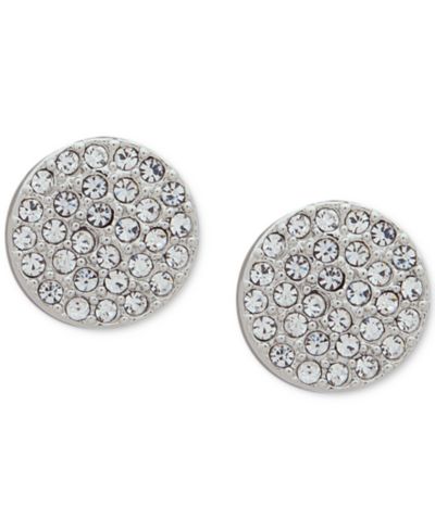 Серьги-гвоздики DKNY Pavé Disc