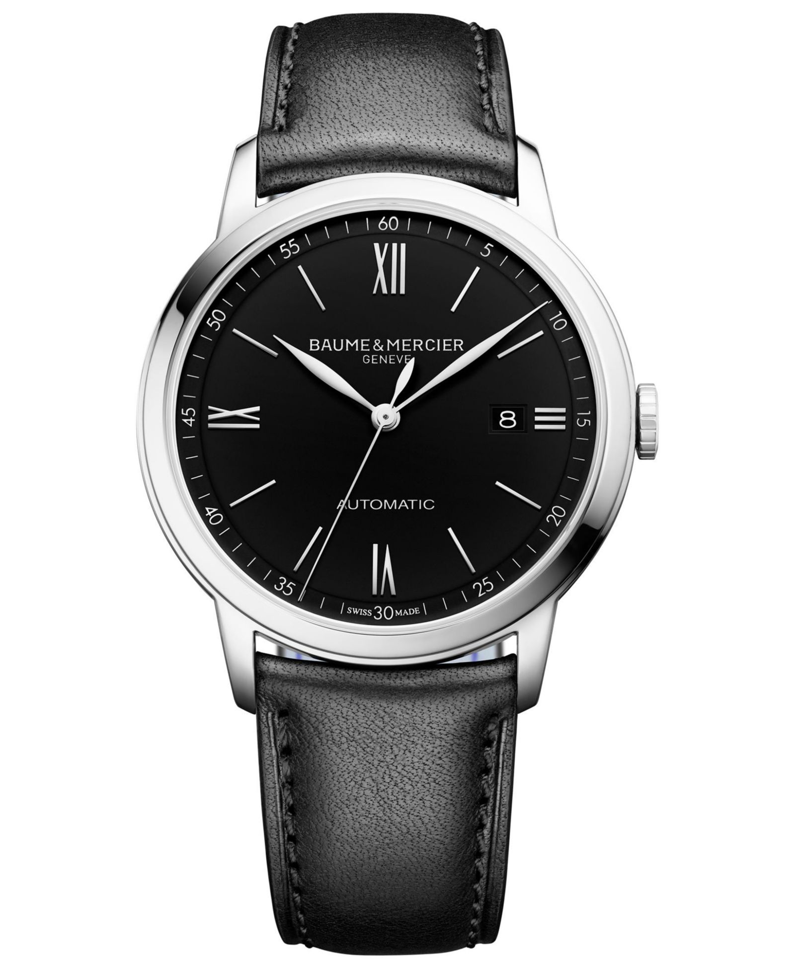 Мужские часы Baume & Mercier Classima с кожаным ремешком