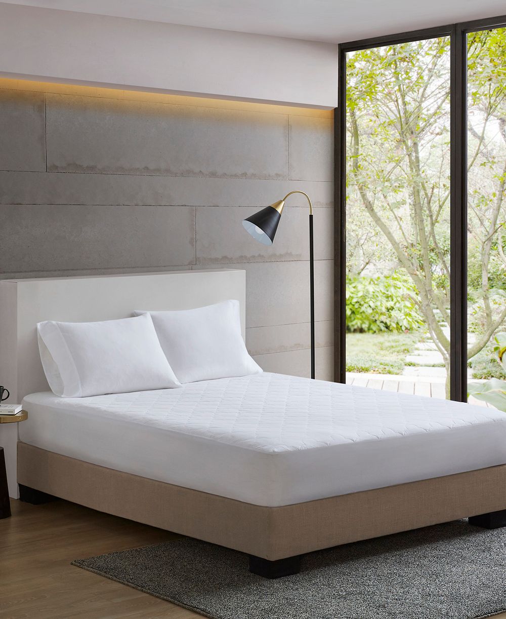 Madison Park All Natural Cotton Percale Quilted Mattress Pad, Twin