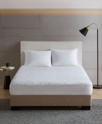Madison Park All Natural Cotton Percale Quilted Mattress Pad, Queen