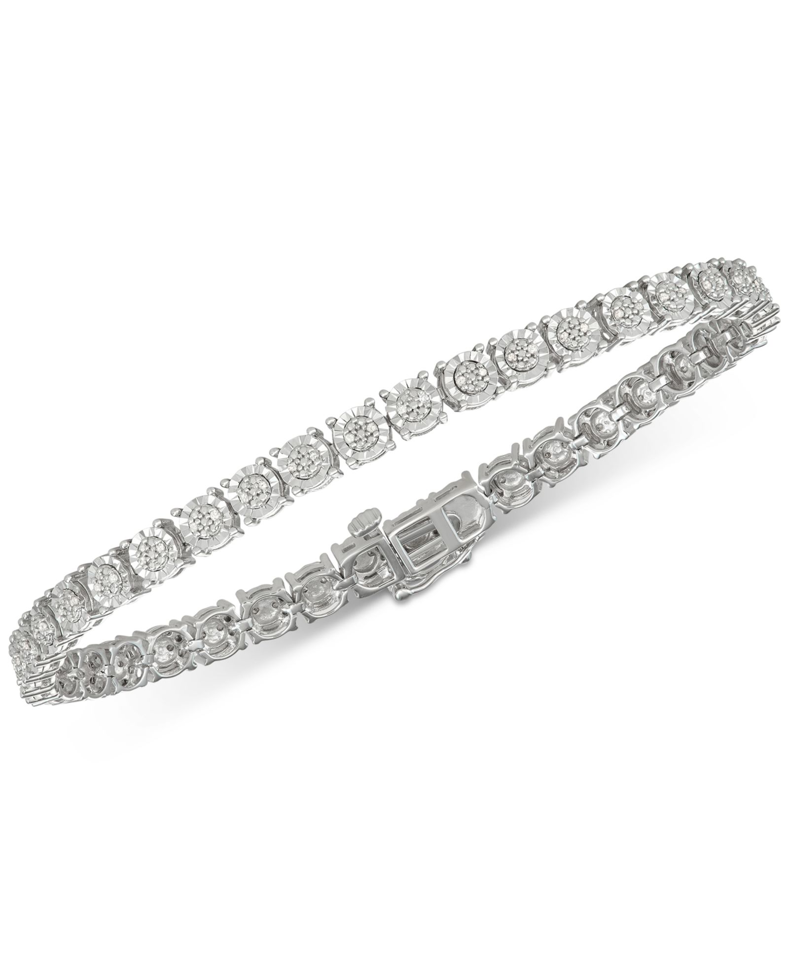 Браслет Diamond Tennis (1/4 ct. t.w.) из стерлингового серебра