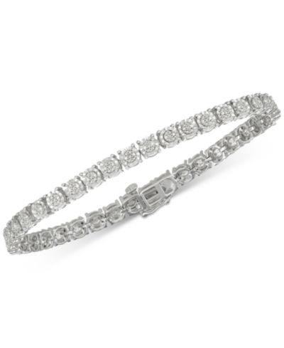 Браслет Diamond Tennis (1/4 ct. t.w.) из стерлингового серебра