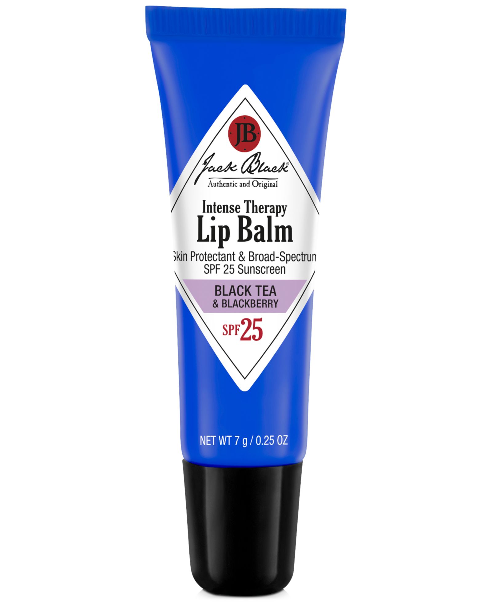 Jack Black Intense Therapy бальзам для губ SPF 25 с черным чаем и ежевикой, 0.25 oz