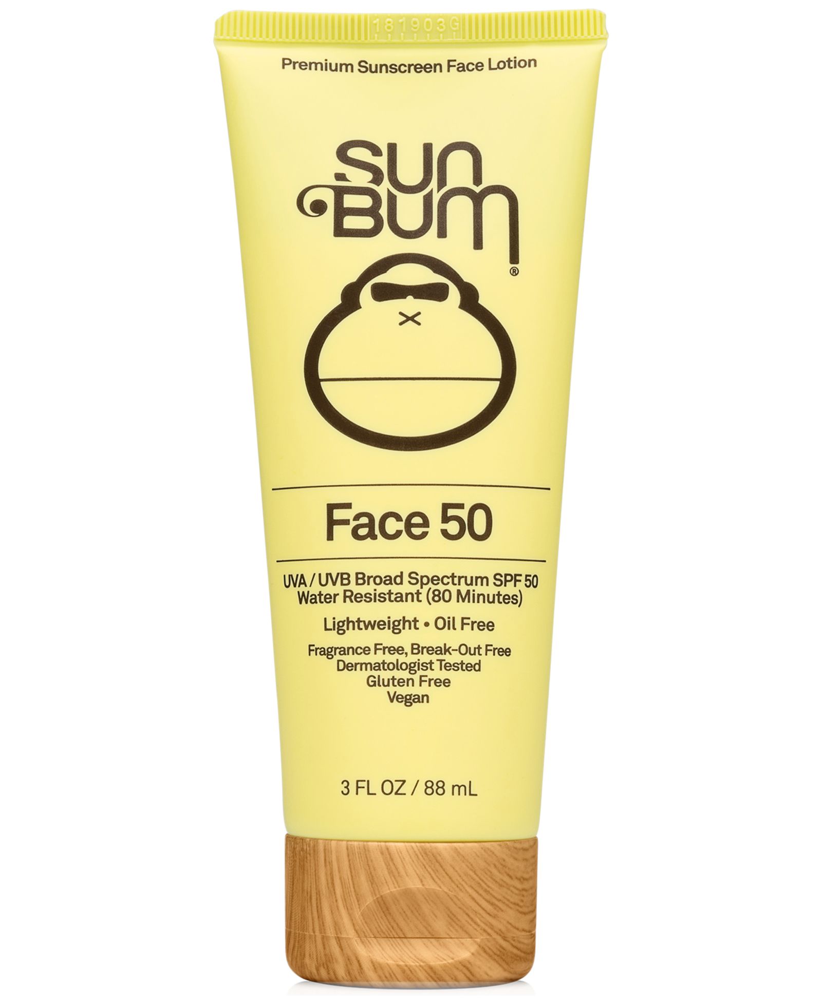 Sun Bum Лосьон для лица SPF 50, 3-oz.