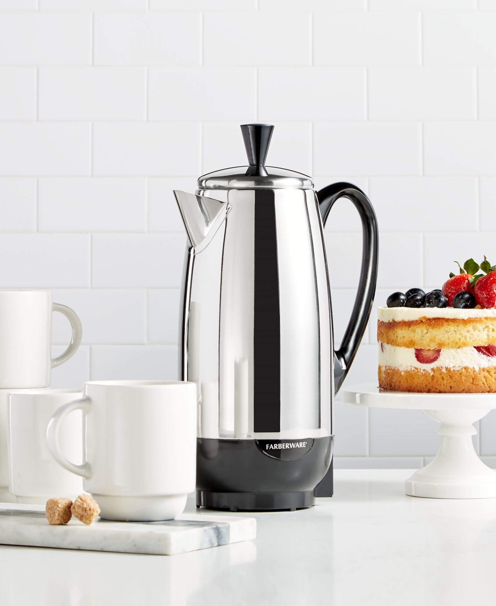 Кофеварка Farberware 12-Cup Percolator Stainless Steel, FCP412