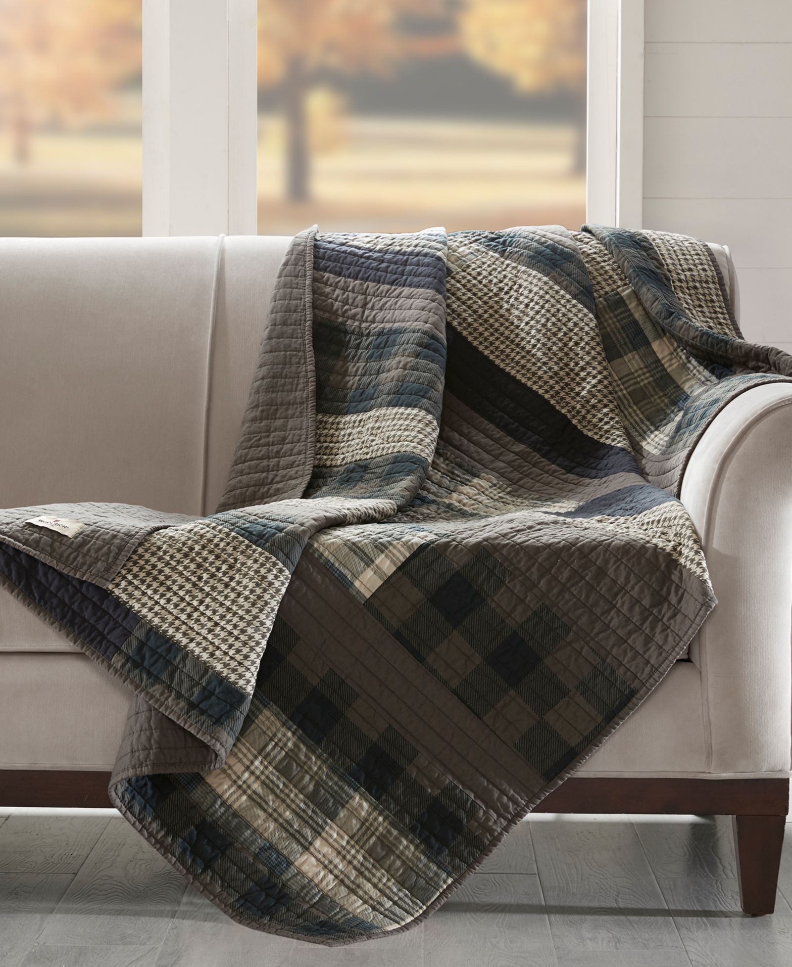 Woolrich Стеганый плед Patchwork, 50" x 70"