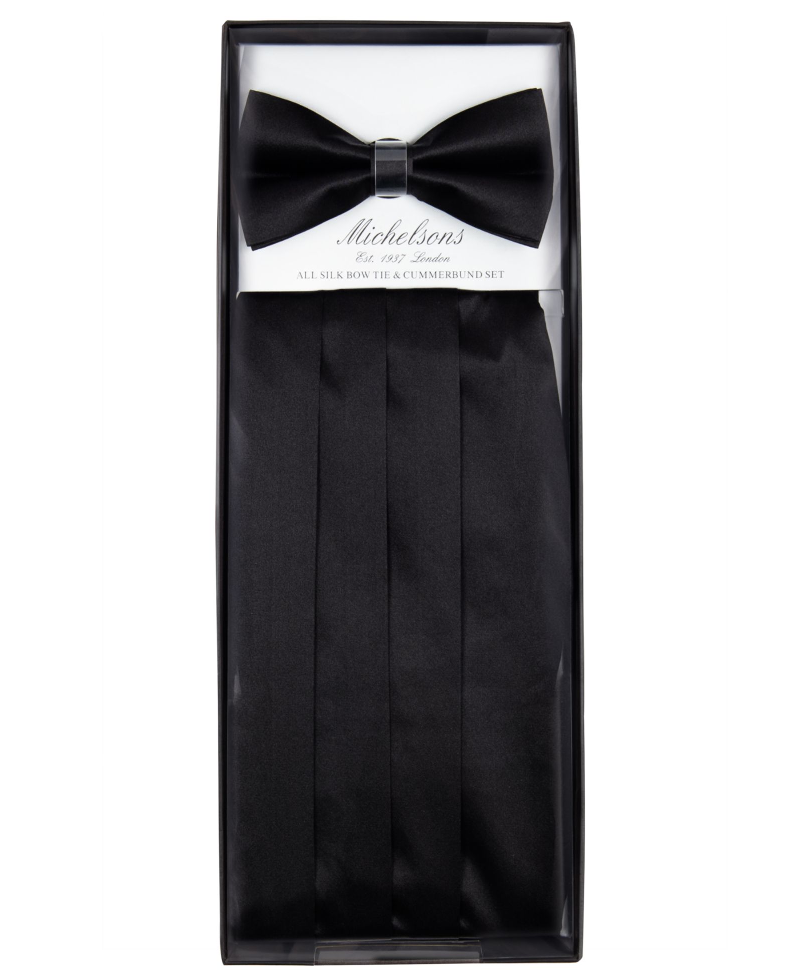 Michelsons of London Bow Tie & Cummerbund Set