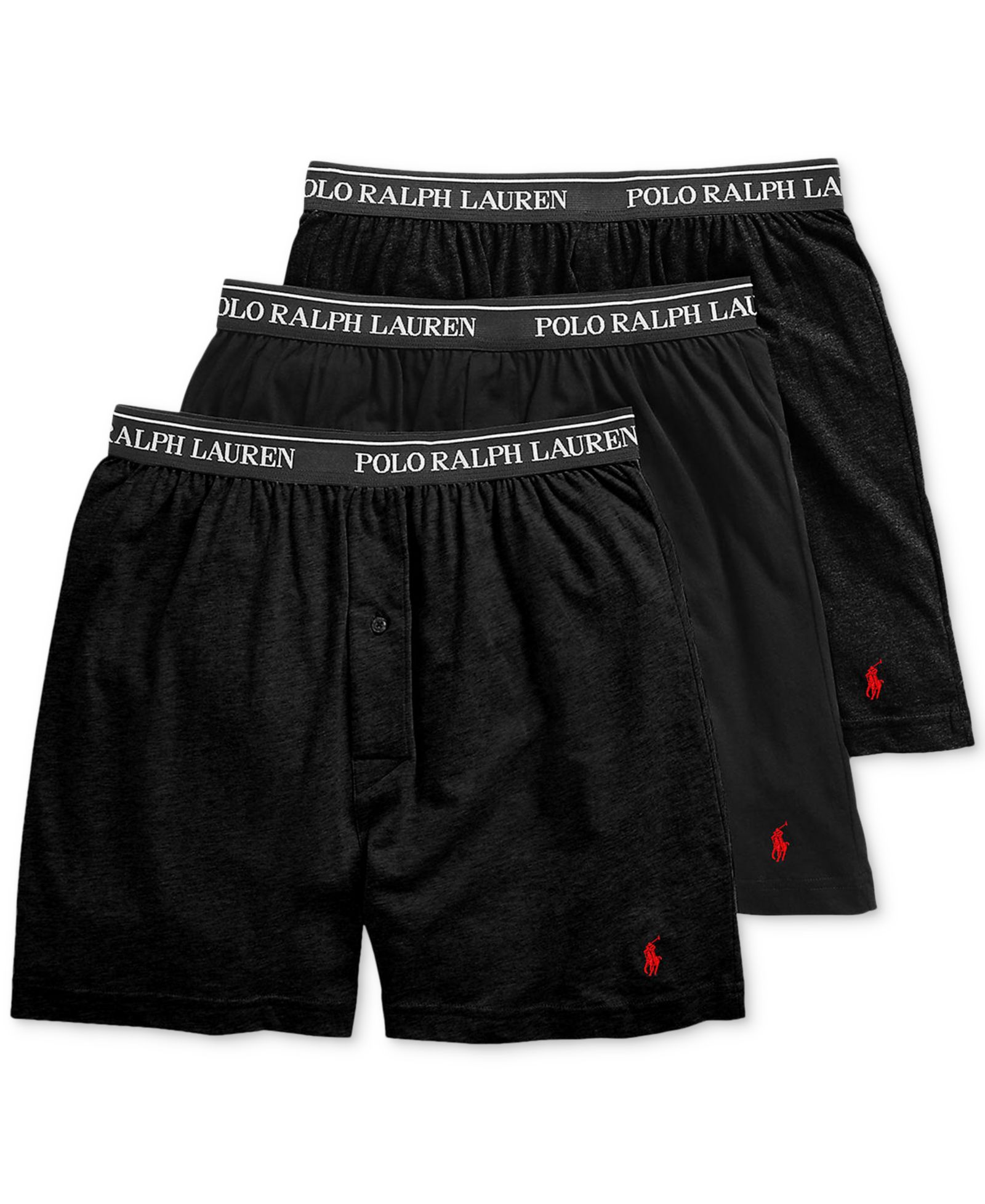 Polo Ralph Lauren Men's 3-Pack Cotton Classic Knit Boxers