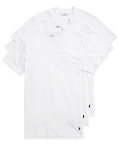 Мужские футболки Polo Ralph Lauren Men's 3-Pack V-Neck Classic, комплект из 3 шт