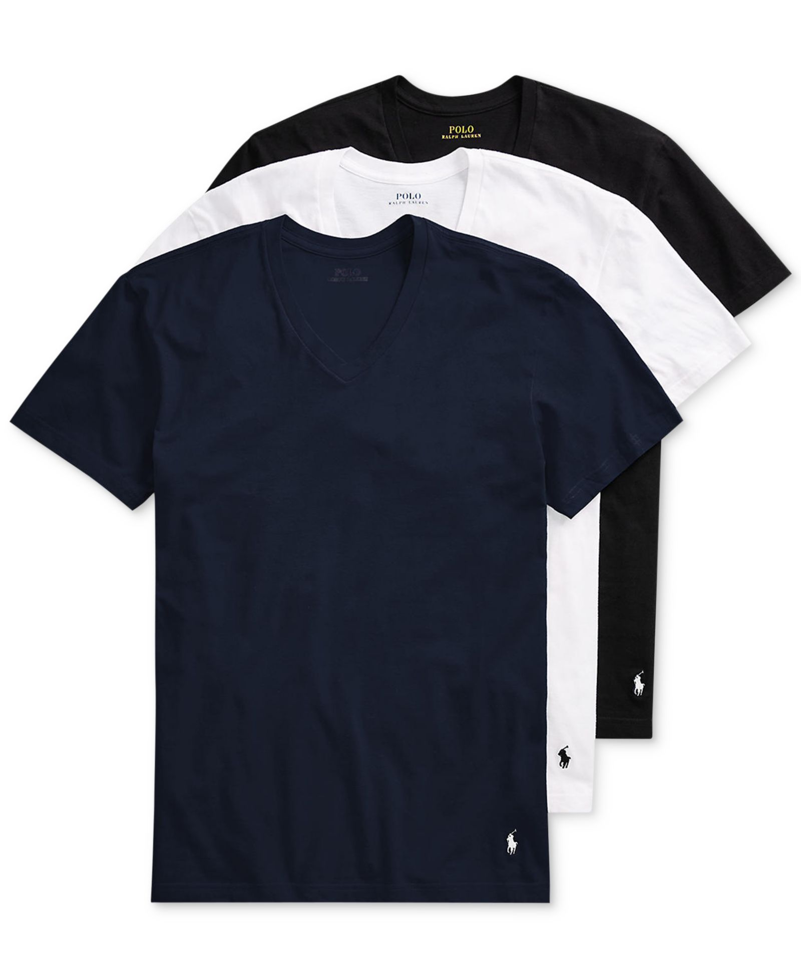 Polo Ralph Lauren Men's 3-Pack V-Neck Classic Undershirts