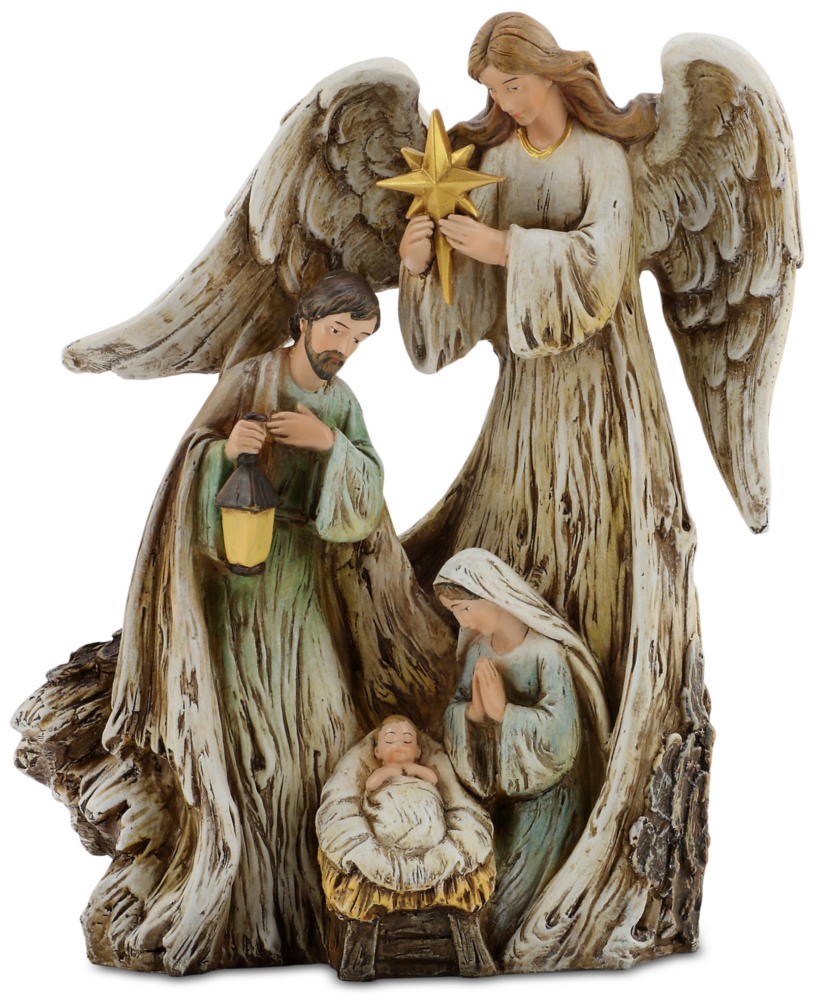 Статуэтка Napco Woodcut Guardian Angel with Holy Family