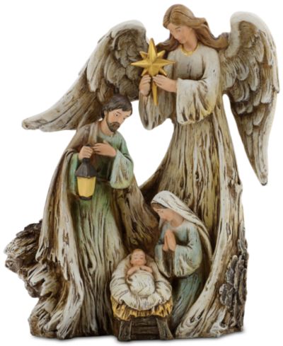 Статуэтка Napco Woodcut Guardian Angel with Holy Family