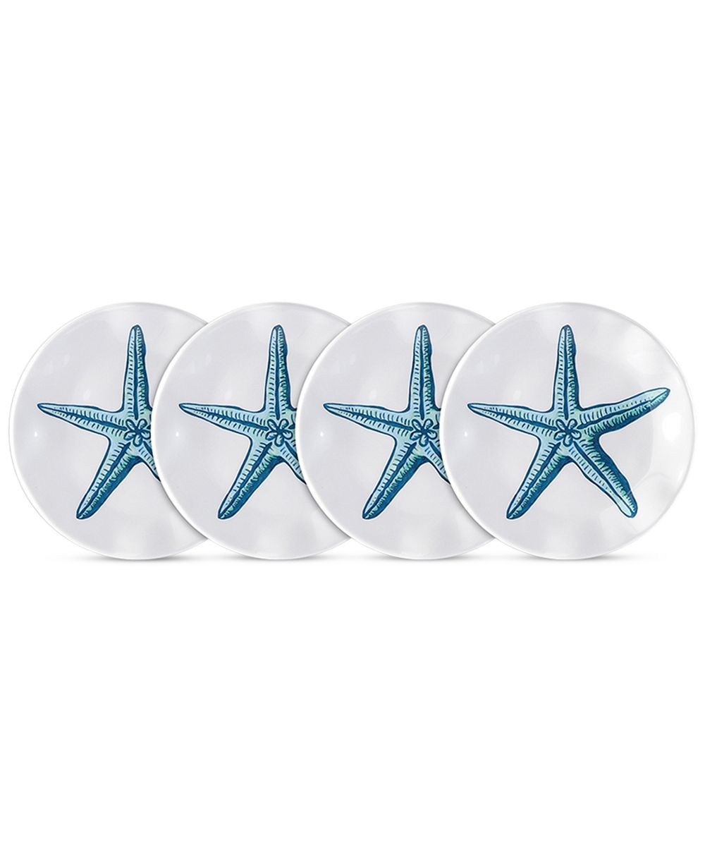 Q Squared	Captiva 4-Pc. Melamine 5.5" Appetizer Plate Set
