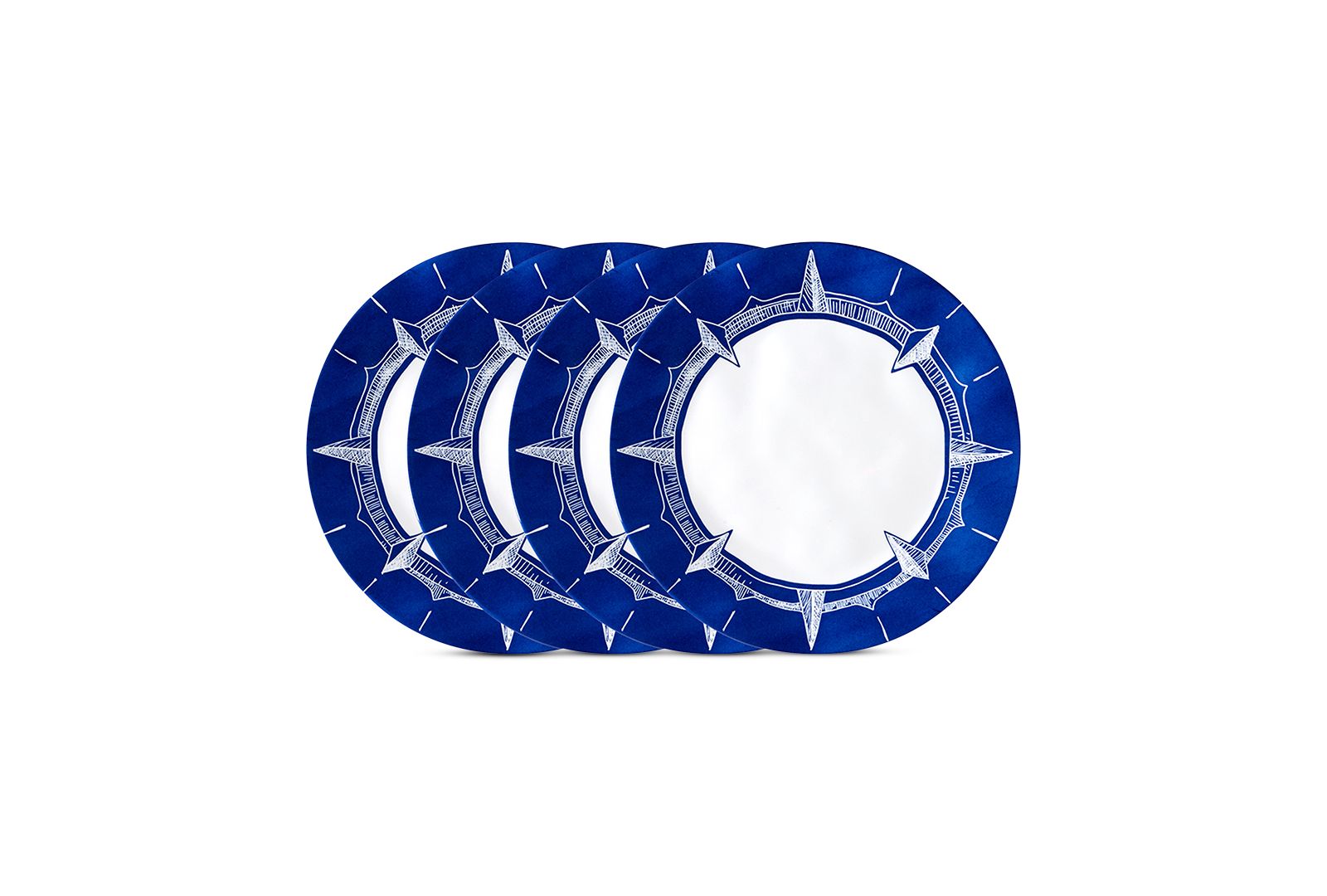 Набор тарелок Q Squared Portsmouth 4-Pc. Melamine 10.5"
