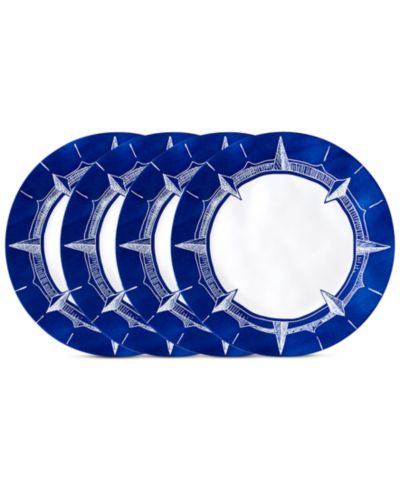 Q Squared Portsmouth 4-Pc. Melamine 10.5" Dinner Plate Set