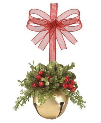 Бубен Ganz Kissing Krystals Mistletoe Gold Sleigh Bell