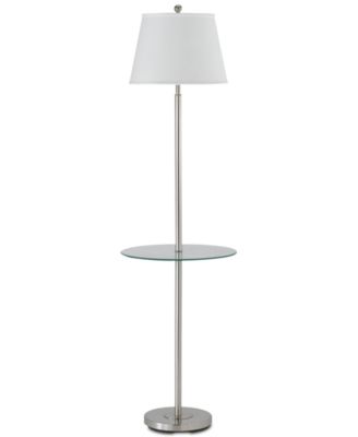 Напольный торшер Cal Lighting Andros с подносом из стекла