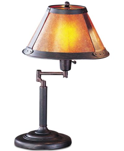 Cal Lighting 60W Swing Arm Mica Desk Lamp