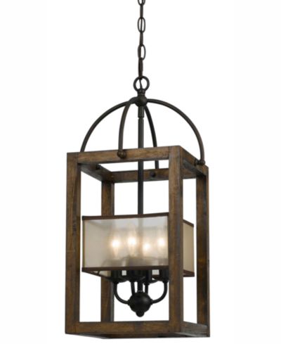 Люстра Cal Lighting 4-Light Large Mission Chandelier