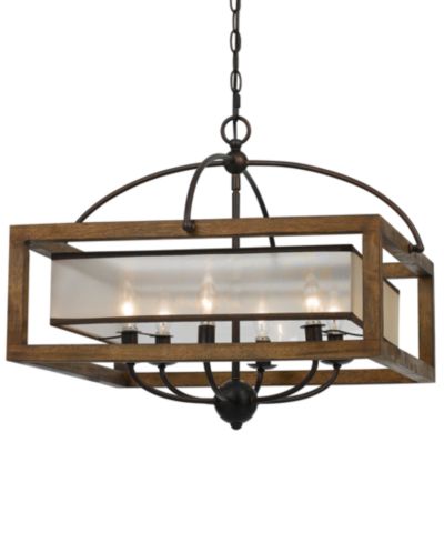 Квадратная люстра Cal Lighting на 6 ламп